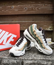 NIKE | NIKE AIR MAX 95 PREMIUM 花柄 豹柄 スニーカー GOLD, BROWN, PINK & GREEN(スニーカー)