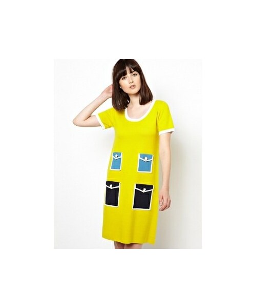 Orla Kiely の Orla Kiely Milano Color Block 60s Dress ワンピース Wear
