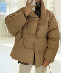 DHOLIC | ベルト中綿ジャンパー(ダウンジャケット/コート)