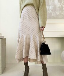 DHOLIC | ドットフレアスカート(スカート)