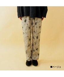 -- | 花柄センタープレスイージーパンツ(スラックス)