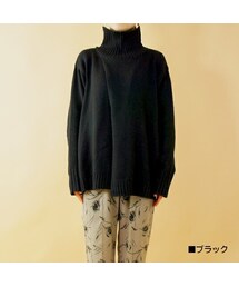 -- | 重ねスリットニットプルオーバー(ニット/セーター)