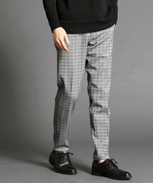 HIDEAWAYS NICOLE | ハケメ柄イージーパンツ(スラックス)