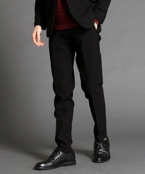 HIDEAWAYS NICOLE（ハイダウェイニコル）の「ハケメ柄イージーパンツ（スラックス・メンズ・グレー/ブラック/ブルー・46(M)）」の2枚目の写真