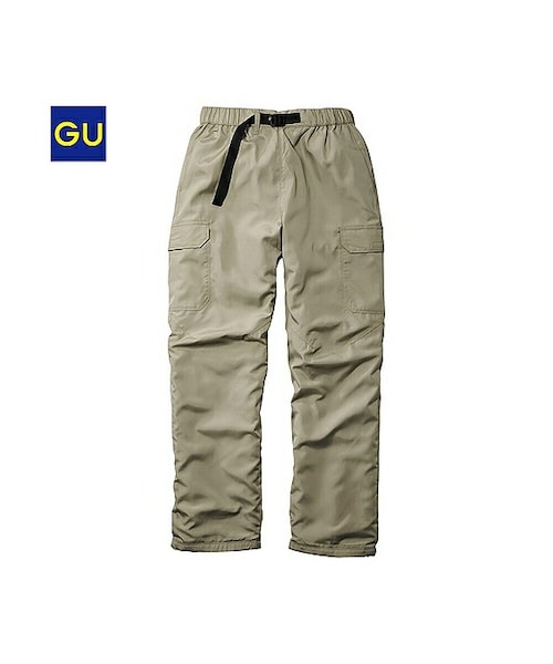 GU（ジーユー）の「（GU）裏フリースイージーカーゴパンツＡ（MEN ⁄ チノ・その他パンツ・メンズ・GRAY/WINE/DARK GREEN/NAVY/OLIVE/BEIGE/BLACK・XL/M/L/S）」の3枚目の写真