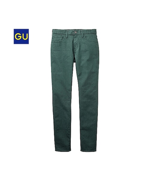 GU(ジーユー)の「(GU)カラージャストフィットジーンズB(MEN ⁄ ジーンズ・メンズ・GREEN/GRAY/BLACK/BLUE/BROWN/WINE・33/32/29/28/34/31/30)」の1枚目の写真