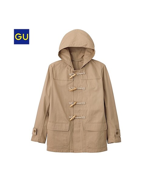 GU（ジーユー）の「（GU）コットンダッフルコート（MEN ⁄ アウター・メンズ・OLIVE/NAVY/BEIGE・XL/S/M/L）」の2枚目の写真