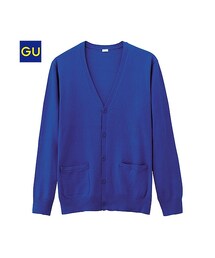 GU | （GU）コットンナイロンＶカーディガン（長袖）(トップス)