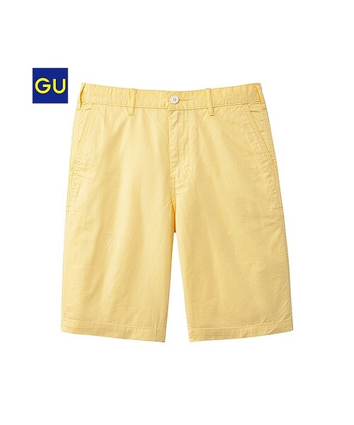 GU（ジーユー）の「（GU）チノショーツ（MEN ⁄ ハーフパンツ・メンズ・BLUE/OFF WHITE/GREEN/BEIGE/NAVY/BLACK/PINK/YELLOW・S/L/XL/M）」の7枚目の写真