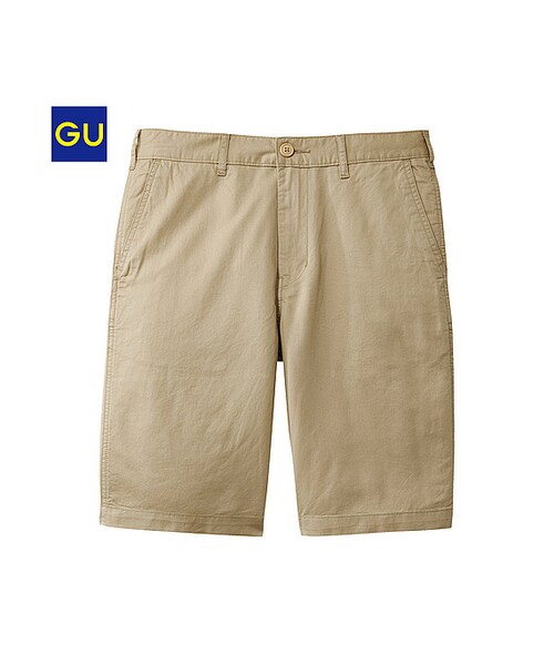 GU（ジーユー）の「（GU）チノショーツ（MEN ⁄ ハーフパンツ・メンズ・BLUE/OFF WHITE/GREEN/BEIGE/NAVY/BLACK/PINK/YELLOW・S/L/XL/M）」の4枚目の写真