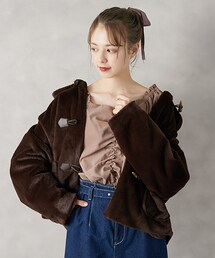 OLIVE des OLIVE（オリーブデオリーブ）の「エコファーダッフルコート（その他アウター）」