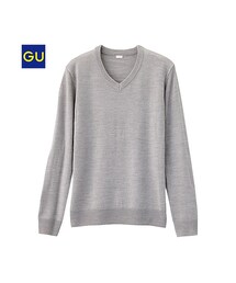 GU | （GU）Ｖネックセーター（長袖）(トップス)
