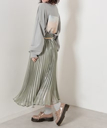 OLIVE des OLIVE | シアーアコーディオンプリーツスカート(スカート)
