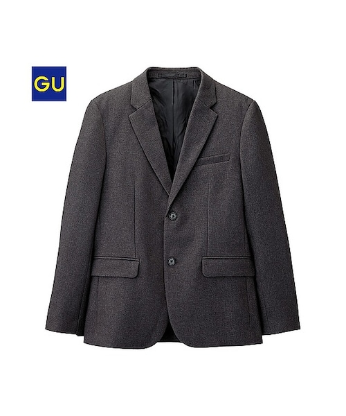 GU（ジーユー）の「（GU）ストレッチテーラードジャケット（MEN ⁄ アウター・メンズ・BLACK/DARK GRAY・L/XL/M/S）」の2枚目の写真