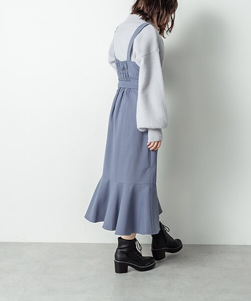 OLIVE des OLIVE（オリーブデオリーブ）の「マーメイドジャンスカNo2（ワンピース・レディース・ブラウン/ブラック/ブルー/インディゴブルー・FREE）」の3枚目の写真