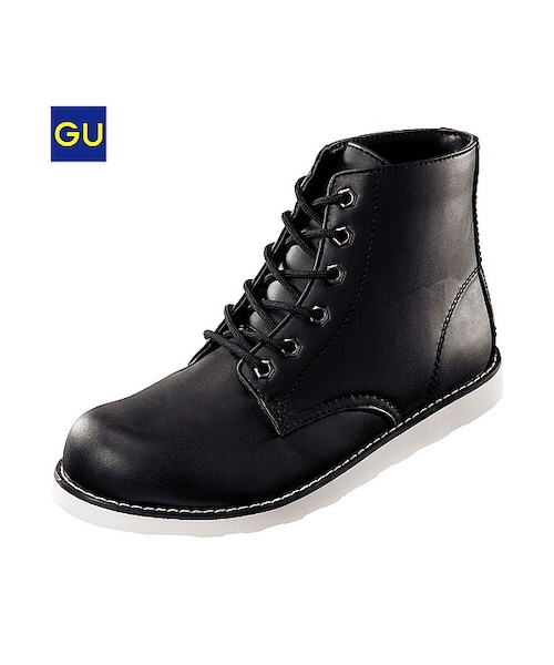 GU(ジーユー)の「(GU)ワークブーツ(MEN ⁄ ブーツ・シューズ・メンズ・BLACK/BROWN/DARK BROWN・26.0cm/28.0cm/25.0cm/27.0cm)」の1枚目の写真