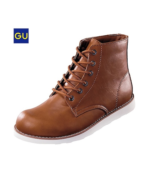 GU(ジーユー)の「(GU)ワークブーツ(MEN ⁄ ブーツ・シューズ・メンズ・BLACK/BROWN/DARK BROWN・26.0cm/28.0cm/25.0cm/27.0cm)」の2枚目の写真