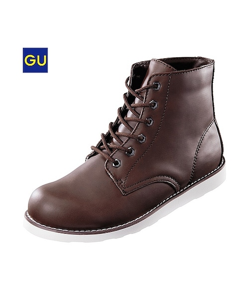 GU(ジーユー)の「(GU)ワークブーツ(MEN ⁄ ブーツ・シューズ・メンズ・BLACK/BROWN/DARK BROWN・26.0cm/28.0cm/25.0cm/27.0cm)」の3枚目の写真