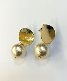 3coins | コットンパールメタルピアス(ピアス（両耳用）)