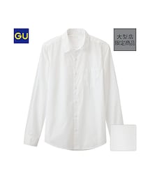 GU | （GU）ブロードシャツ（長袖）Ｄ(トップス)