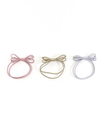 3coins | 【3本セット】リボンラメゴムポニー(その他ヘアアクセサリー)
