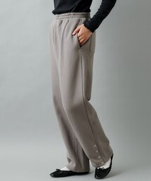 PUAL CE CIN | 【Du noir】裏毛裾スナップボタンパンツ(その他パンツ)