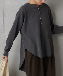 PUAL CE CIN | ワッフルプルオーバー(Tシャツ/カットソー)