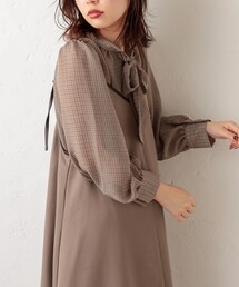 natural couture（ナチュラルクチュール）の「前後2WAY釦ボータイブラウス（シャツ/ブラウス・レディース）」