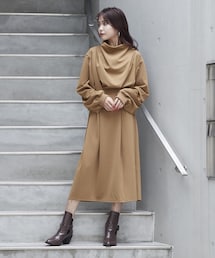 BARAK | タックロングワンピース(ワンピース)