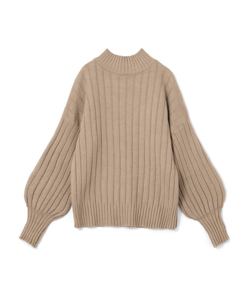 GRL（グレイル）の「ハイネックリブニットトップス（ニット/セーター・レディース・アイボリー/ベージュ・F）」の2枚目の写真