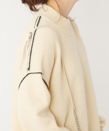 COLONY 2139（コロニートゥーワンスリーナイン）の「7Gラムウール混天竺ハイネックリンキングプルオーバー（ニット/セーター）」