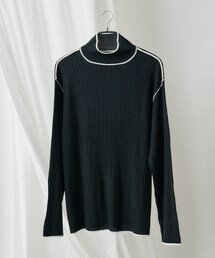 COLONY 2139（コロニートゥーワンスリーナイン）の「【WEB限定】配色ハイネックリブニットプルオーバー（ニット/セーター）」