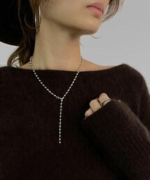 DouDou | 【再入荷】ボールチェーンY字ネックレス(ネックレス)