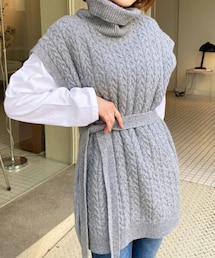 DHOLIC | ストラップ付ツイストベスト(ニット/セーター)