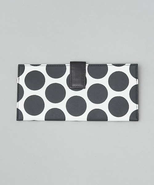 新品 イアパピヨネ kawa-kawa ドット柄 L字長財布 mizutama ドット柄