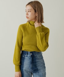 Kastane | リブ切り替えハイネックニット(ニット/セーター)