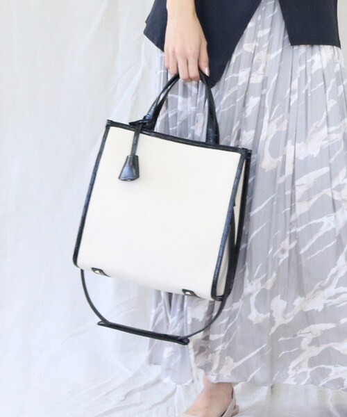 CAPRICIEUX LE’MAGE  パイピングパネルペーパートートバッグ パイピングパネルペーパートートバッグ | CAPRICIEUX LE'MAGE(カプリ