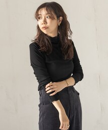 CAPRICIEUX LE'MAGE | 〈新色入荷〉ラウンドソフトリブハイネックTシャツ(Tシャツ/カットソー)