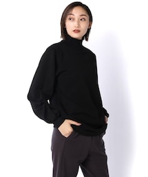 Lui's | ニット×カットソー袖デザインプルオーバー(Tシャツ/カットソー)