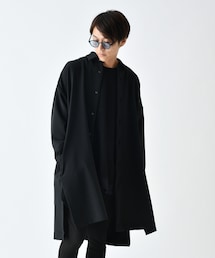 Lui's | サイドスリット ビッグシルエット シャツコート(シャツ/ブラウス)