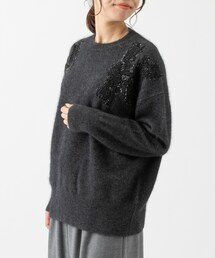 LIVETART（リヴェタート）の「ラクーンビーズプルオーバー（ニット/セーター）」