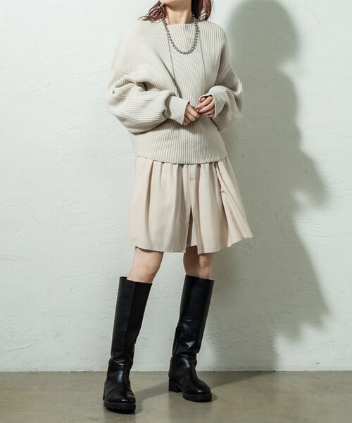 mystic(ミスティック)の「ティアードブラウス(シャツ/ブラウス・レディース・ベージュ/ブルー/ブラック・F)」の1枚目の写真