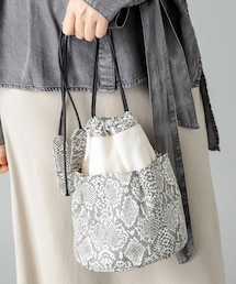 RIVE DROITE | 【MEYAME(メヤメ)】リバーシブルパイソンバッグ(ショルダーバッグ)