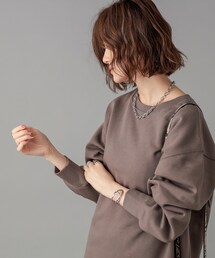 RIVE DROITE（リヴドロワ）の「【《大人カジュアルの必需品》手洗い可】裏起毛チュニックカットソー（Tシャツ/カットソー）」