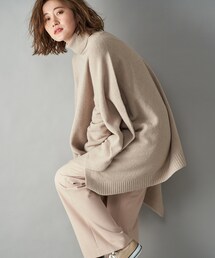 RIVE DROITE | 【シルエットの変化を楽しめる】ヤクライク2WAYポンチョニット(ニット/セーター)
