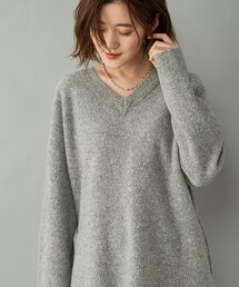 RIVE DROITE | 【リラックスムード漂う一枚】ブークレVネックニット(ニット/セーター)