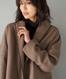 RIVE DROITE | 【あたたかみのある風合いが魅力】ウールライクジップショートコート(その他アウター)