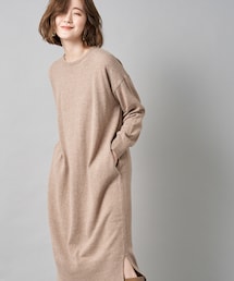 RIVE DROITE | 【《洗練ムード漂う》手洗い可】アンゴラ混クルーニットワンピース(ワンピース)