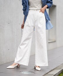 RIVE DROITE | 《予約》【《シーズン問わず楽しめる》手洗い可】コットンツイルAラインワイドパンツ(その他パンツ)
