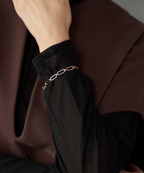 RIVE DROITE(リヴドロワ)の「《予約》【PHILIPPE AUDIBERT】ゴールドスクエアブレスレット(ブレスレット・レディース・ゴールド・F)」の1枚目の写真